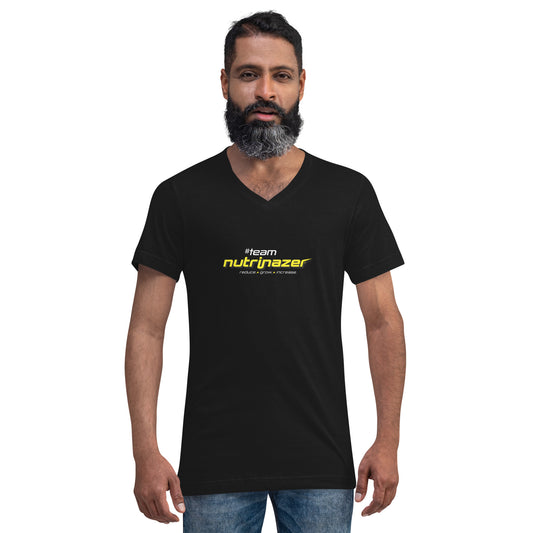 BANANA JOE- Kurzärmeliges Unisex-T-Shirt mit V-Ausschnitt
