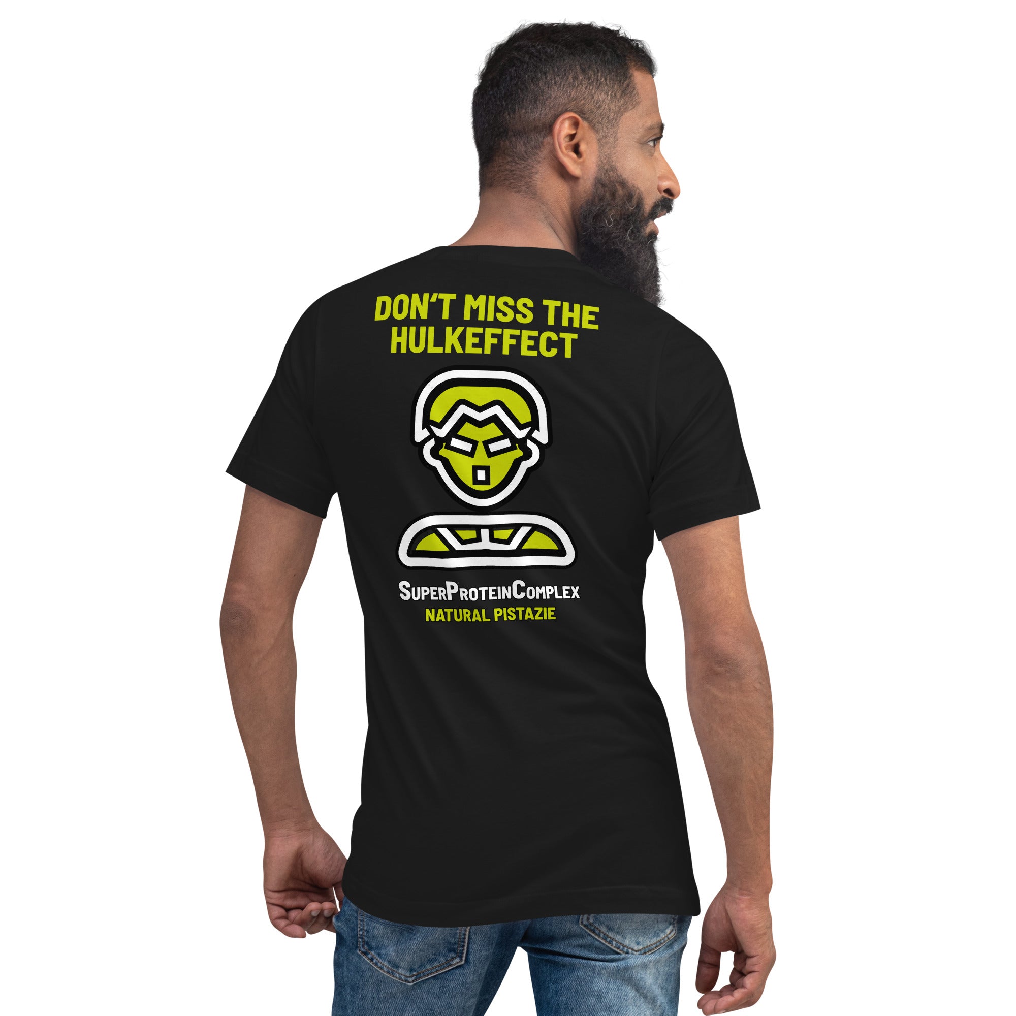 HULK-Effect - Kurzärmeliges Unisex-T-Shirt mit V-Ausschnitt